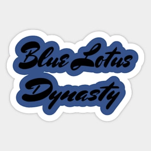 blue Lotus Dynasty Sticker